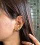 Brinco earcuff  liso dourado